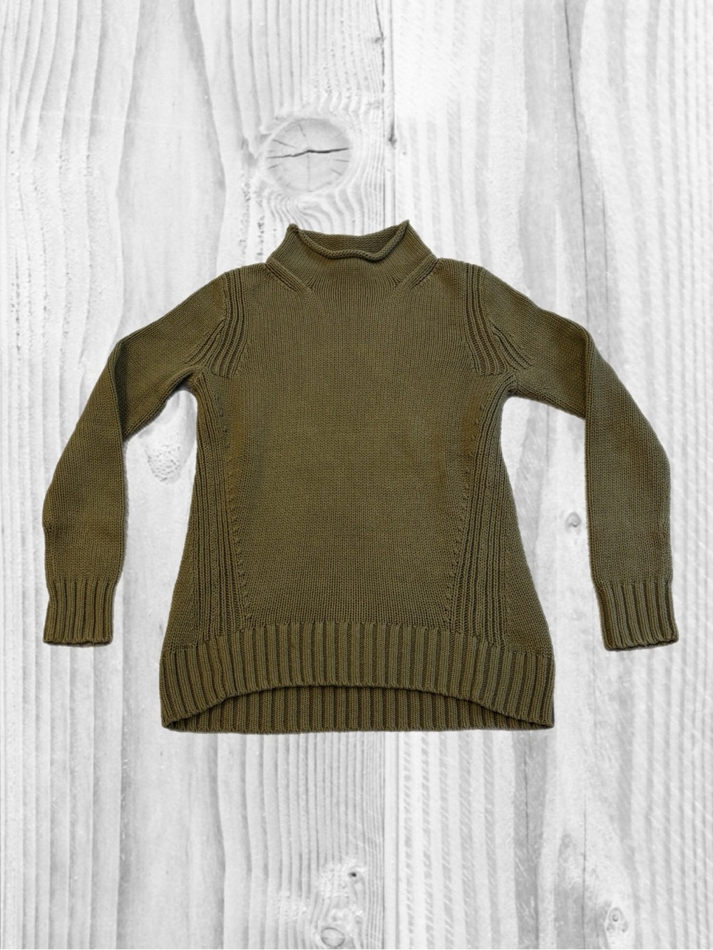 J.Crew Always Women’s XS Olive Green Turtleneck Knit Sweater